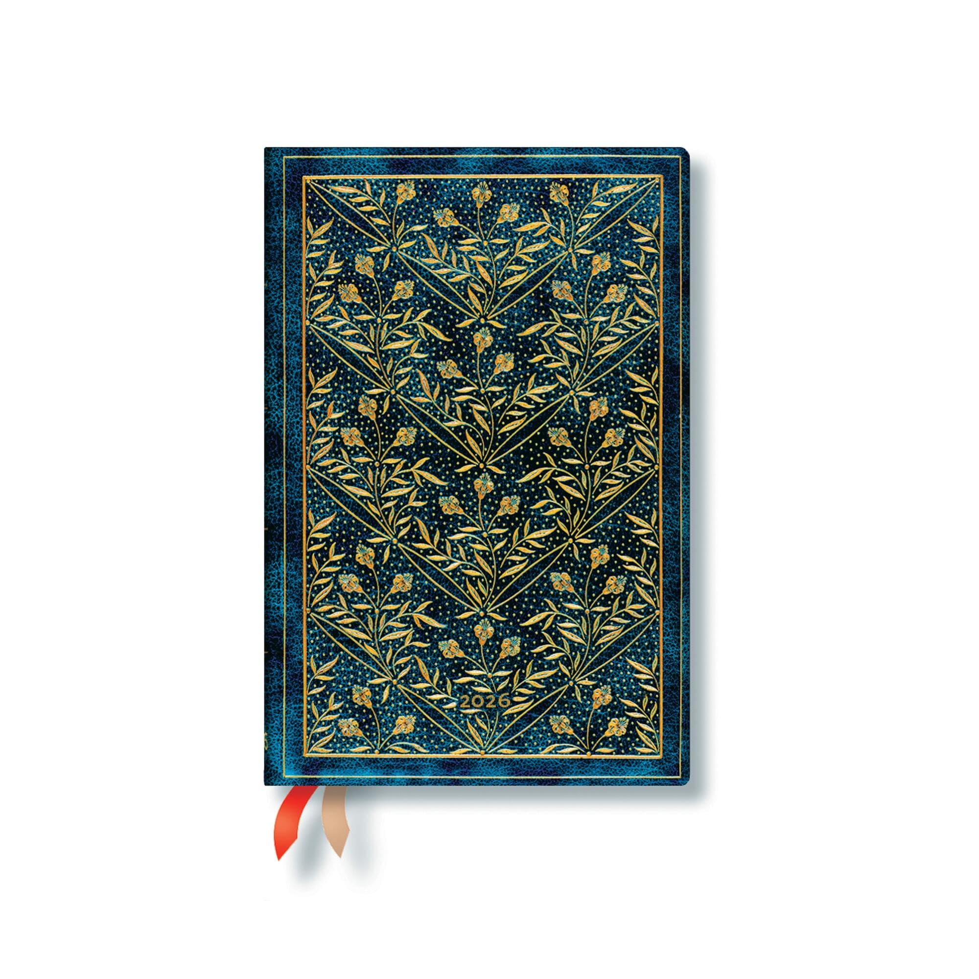 Paperblanks | 2026 Wildflower Song | Wildflower Song | 12Month Planner | Mini | DayAtATime | Elastic Band | 416 Pg | 80 Gsm