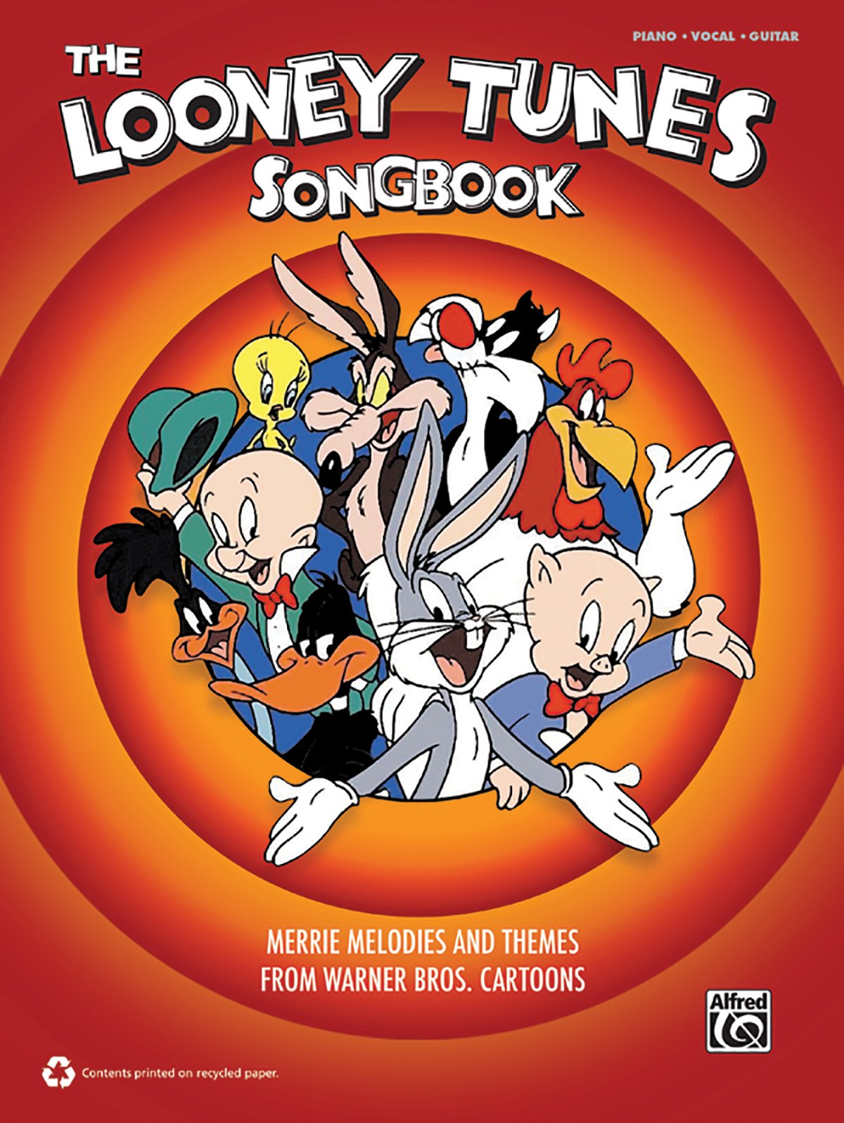 The Looney Tunes Songbook: Merrie Melodies and Themes from Warner Brothers Cartoons (Piano/Vocal/Guitar),New