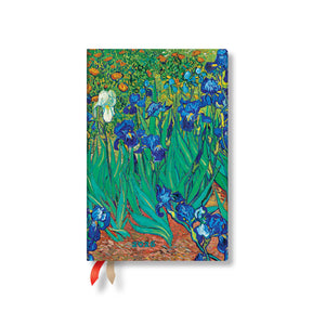 Paperblanks | 2026 Van GoghS Irises | Van GoghS Irises | 12Month Planner | Mini | Vertical | Elastic Band | 160 Pg | 100 Gs