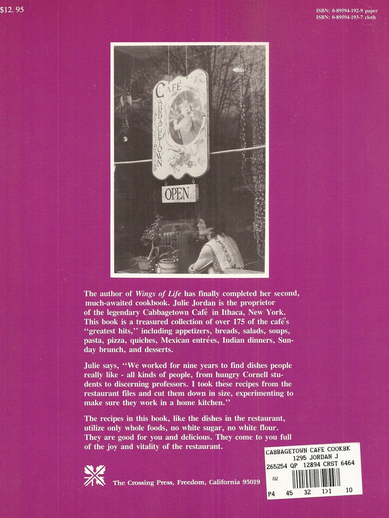 The Cabbagetown Cafe Cookbook,Used