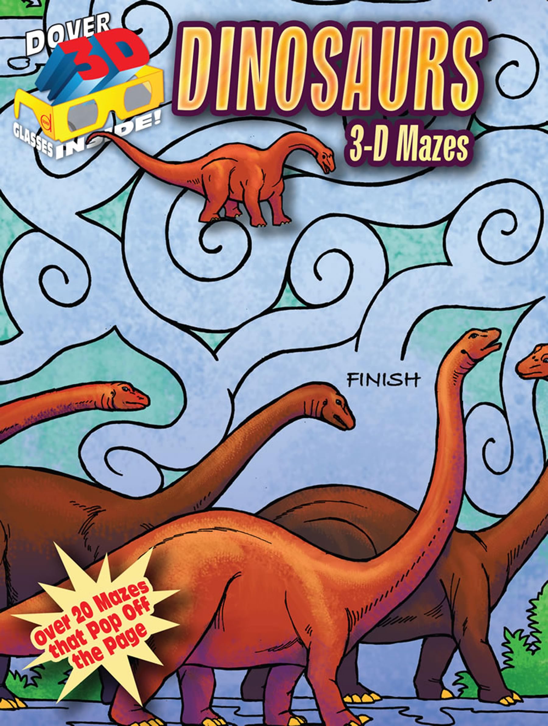 3D MazesDinosaurs (Dover Kids Activity Books: Dinosaurs),Used