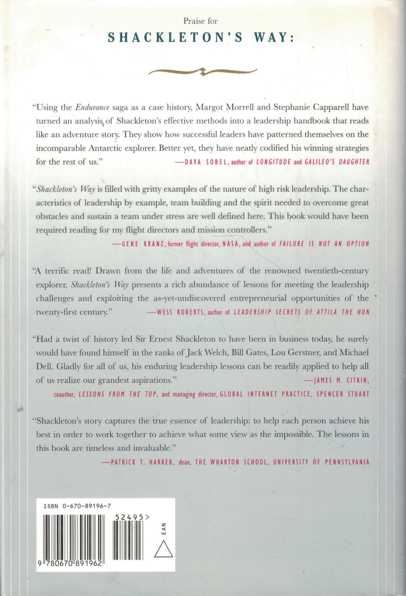 Shackleton'S Way: Leadership Lessons From The Great Antarctic Explorer,Used