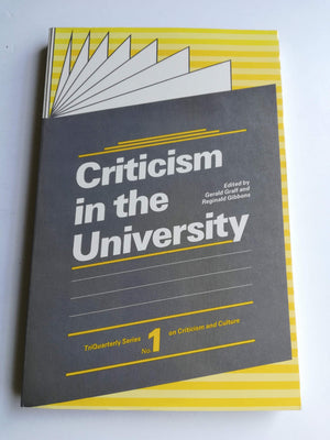Criticism in the University,Used