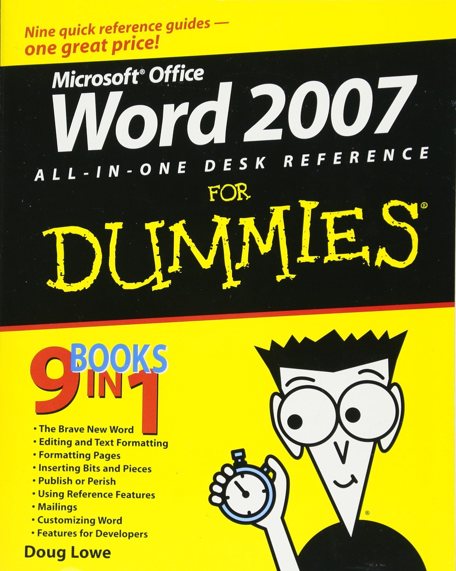 Word 2007 AllinOne Desk Reference For Dummies,Used