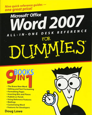 Word 2007 AllinOne Desk Reference For Dummies,Used