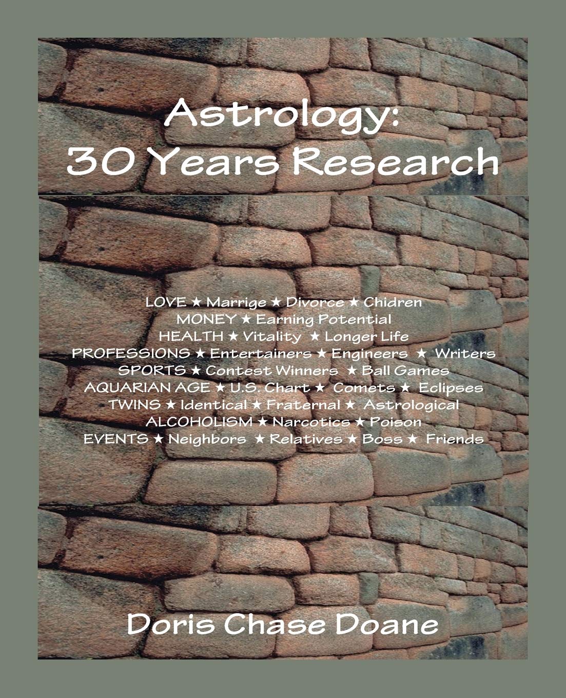 Astrology: 30 Years Research,Used