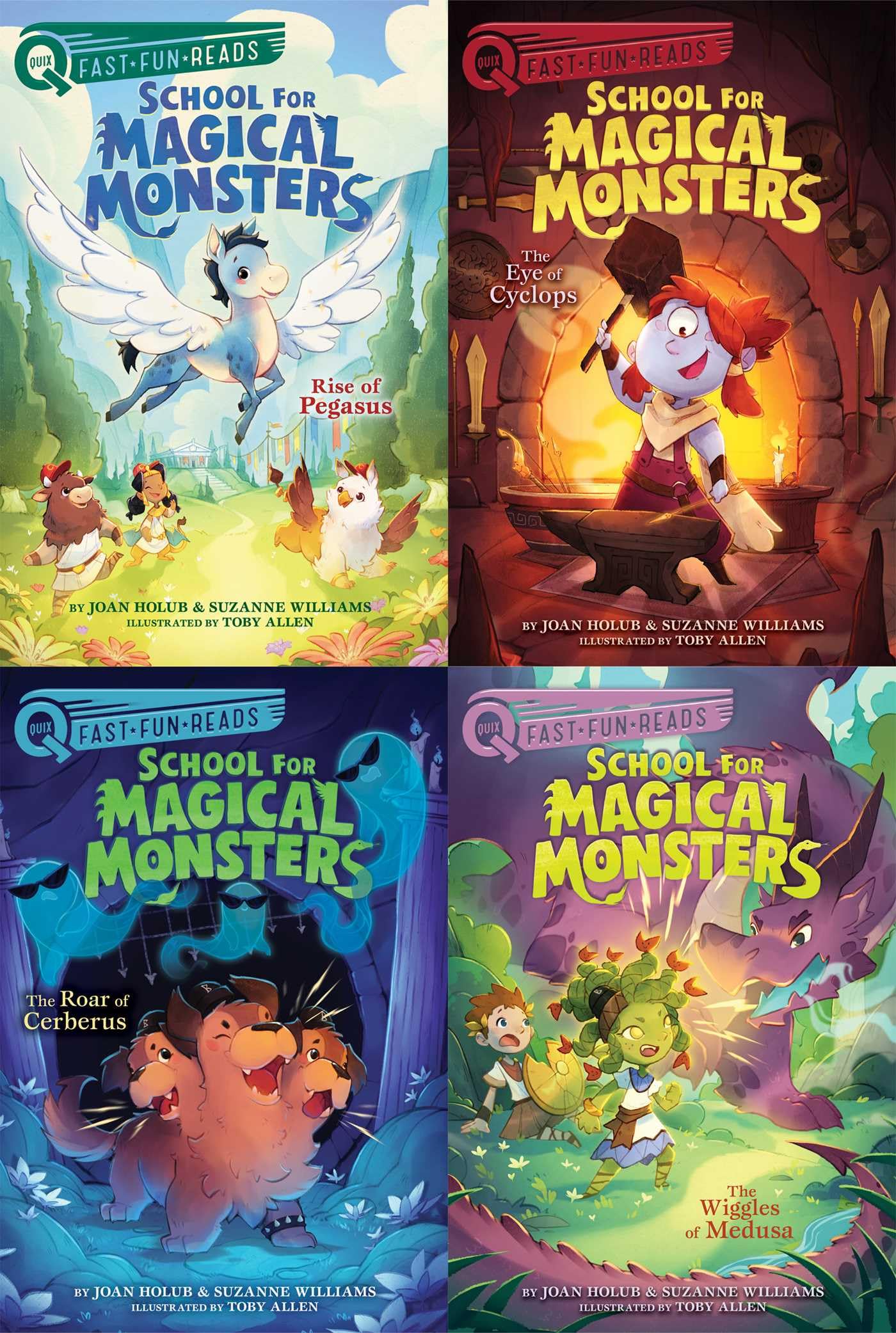 School For Magical Monsters Collected Set: Rise Of Pegasus; The Eye Of Cyclops; The Roar Of Cerberus; The Wiggles Of Medusa (Qui