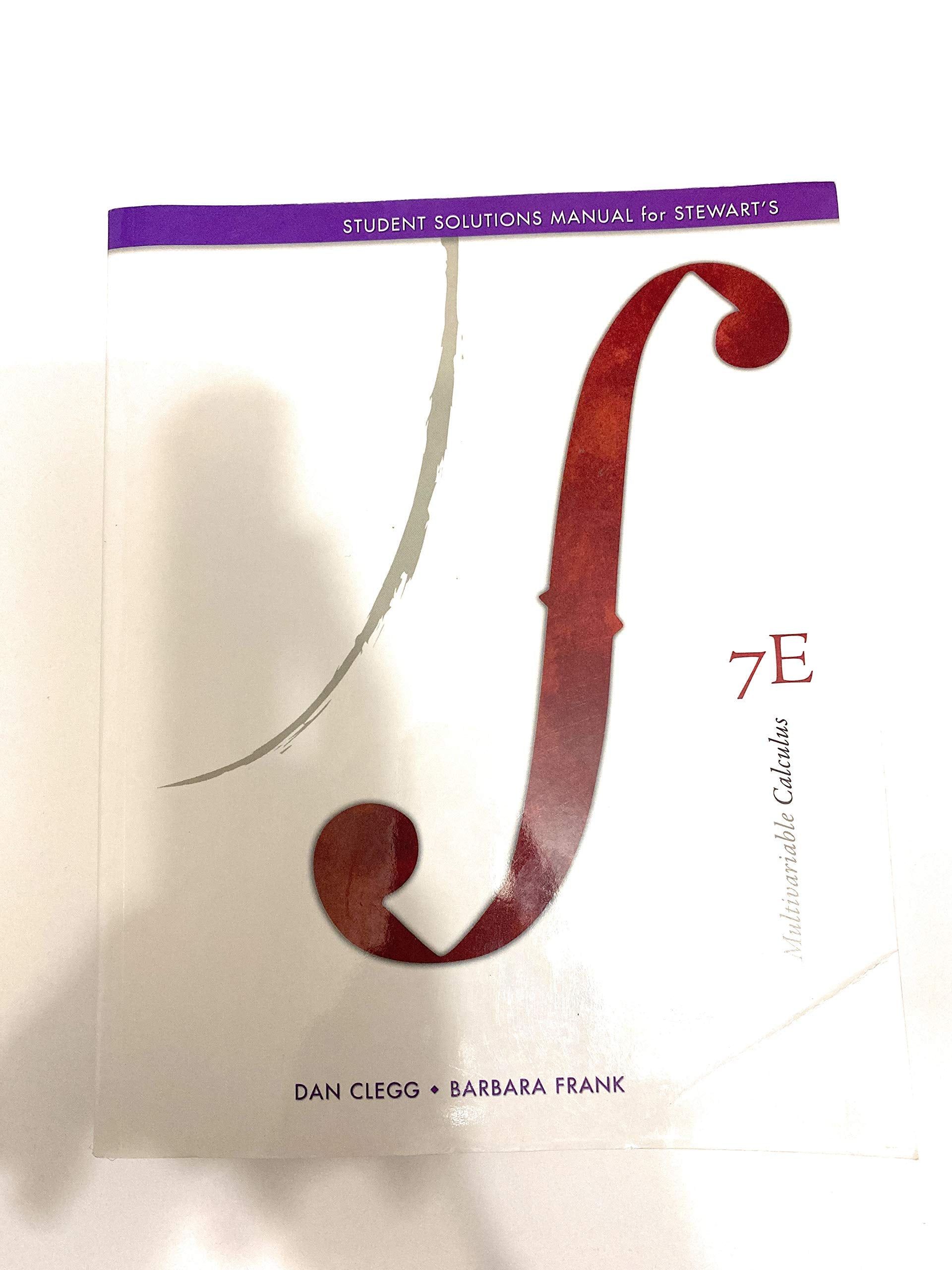 Student Solutions Manual (Chapters 1017) for Stewart's Multivariable Calculus, 7th,Used