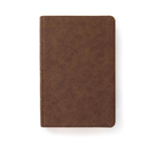 CSB SingleColumn Compact Bible, Brown LeatherTouch, Black Letter, Presentation Page, FullColor Maps, EasytoRead Bible Serif ,Used