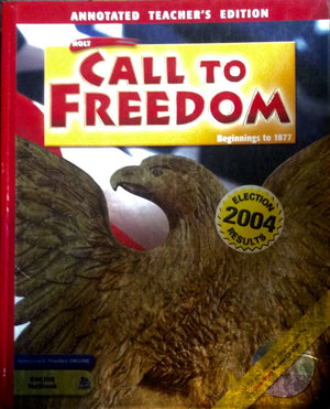 Call To Freedom Beginnings To 1877 Annotated Teacher S Edition,Used