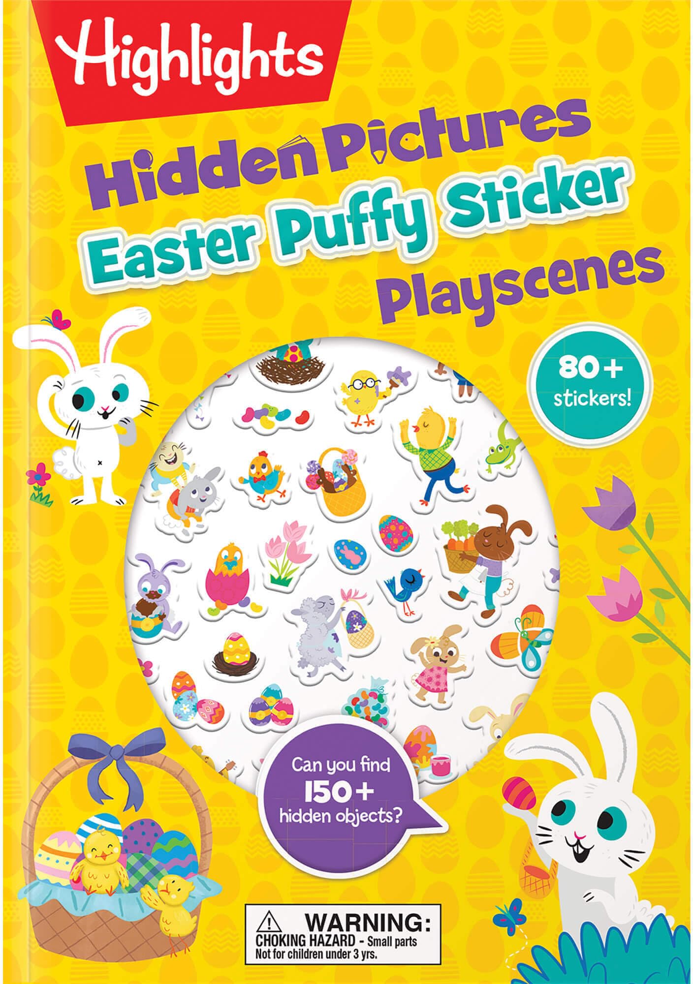 Easter Hidden Pictures Puffy Sticker Playscenes: Easter Hidden Pictures Puffy Sticker Playscenes (Highlights Puffy Sticker Plays,Used
