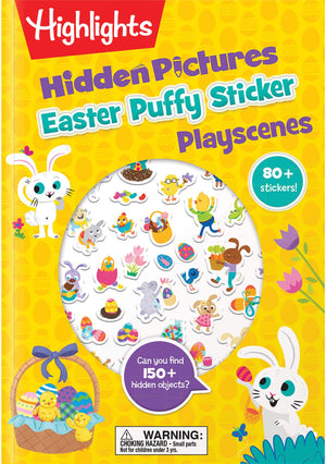 Easter Hidden Pictures Puffy Sticker Playscenes: Easter Hidden Pictures Puffy Sticker Playscenes (Highlights Puffy Sticker Plays,Used