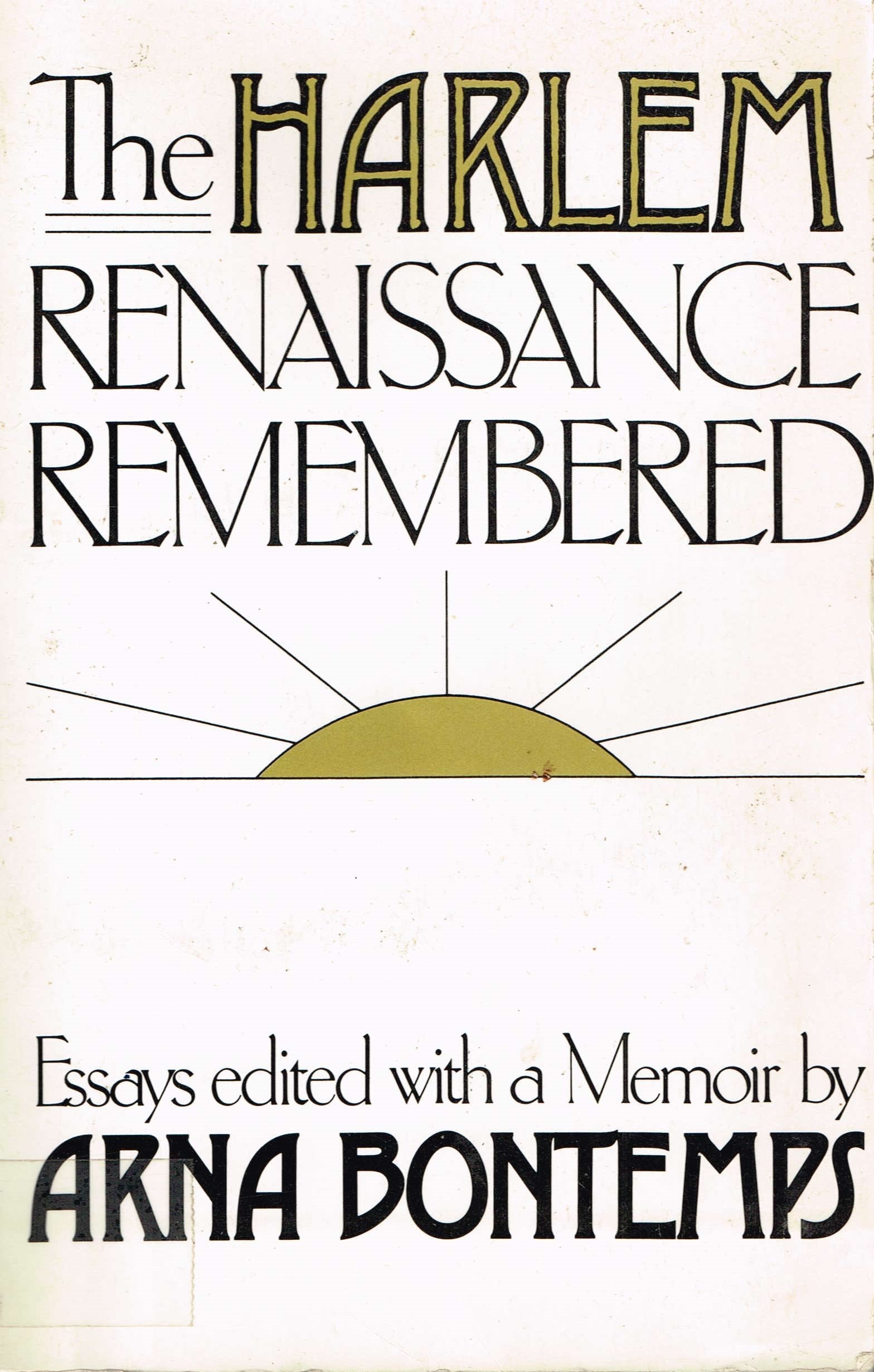 Harlem Renaissance Remembered: Essays,Used