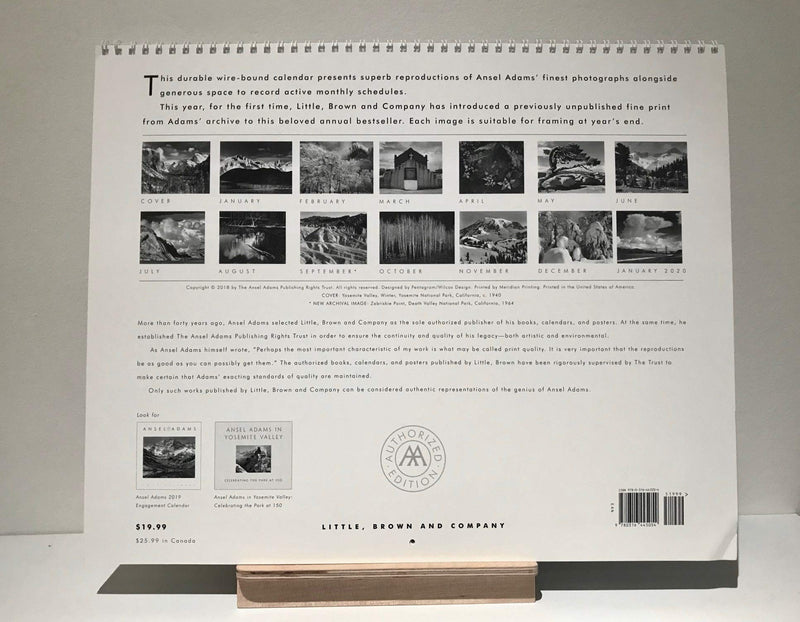 Ansel Adams 2019 Wall Calendar,New