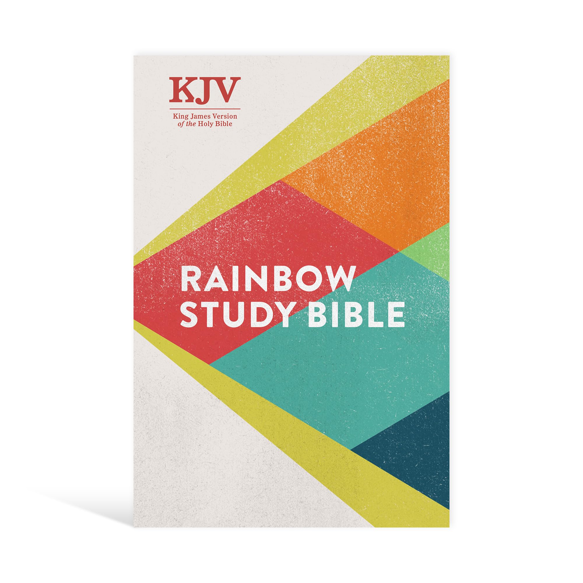 KJV Rainbow Study Bible, Hardcover, Black Letter, Pure Cambridge Text, Color Coded, Bible Study Helps, Reading Plans, FullColor,Used