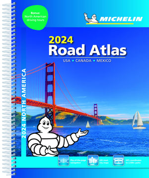 Michelin North America Road Atlas 2024 Usa  Canada  Mexico (Michelin Road Atlas),Used