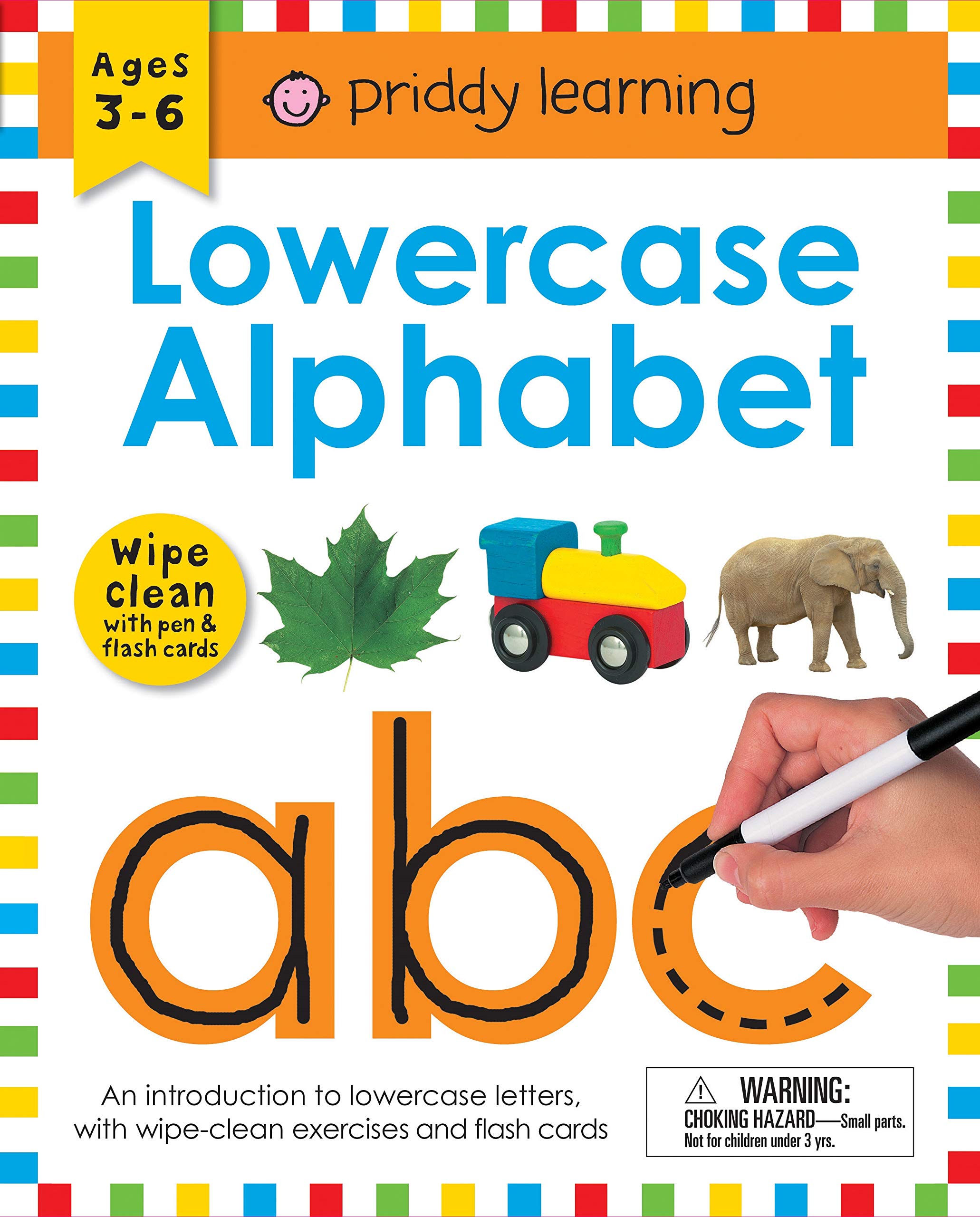 Wipe Clean Workbook: Lowercase Alphabet (enclosed spiral binding): Ages 36; with pen & flash cards (Wipe Clean Learning Books),Used