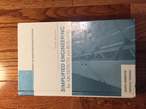 Simplified Engineering for Architects and Builders,Used