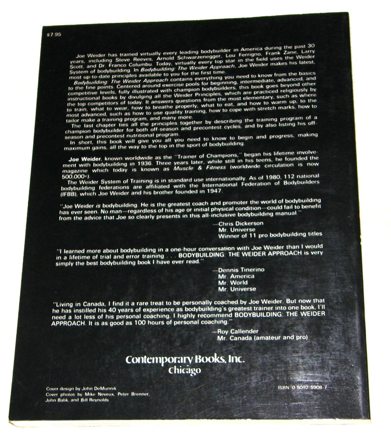 Bodybuilding: The Weider Approach,New