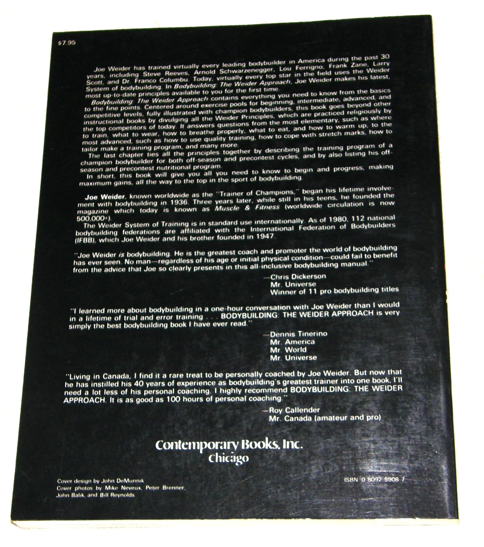 Bodybuilding: The Weider Approach,Used