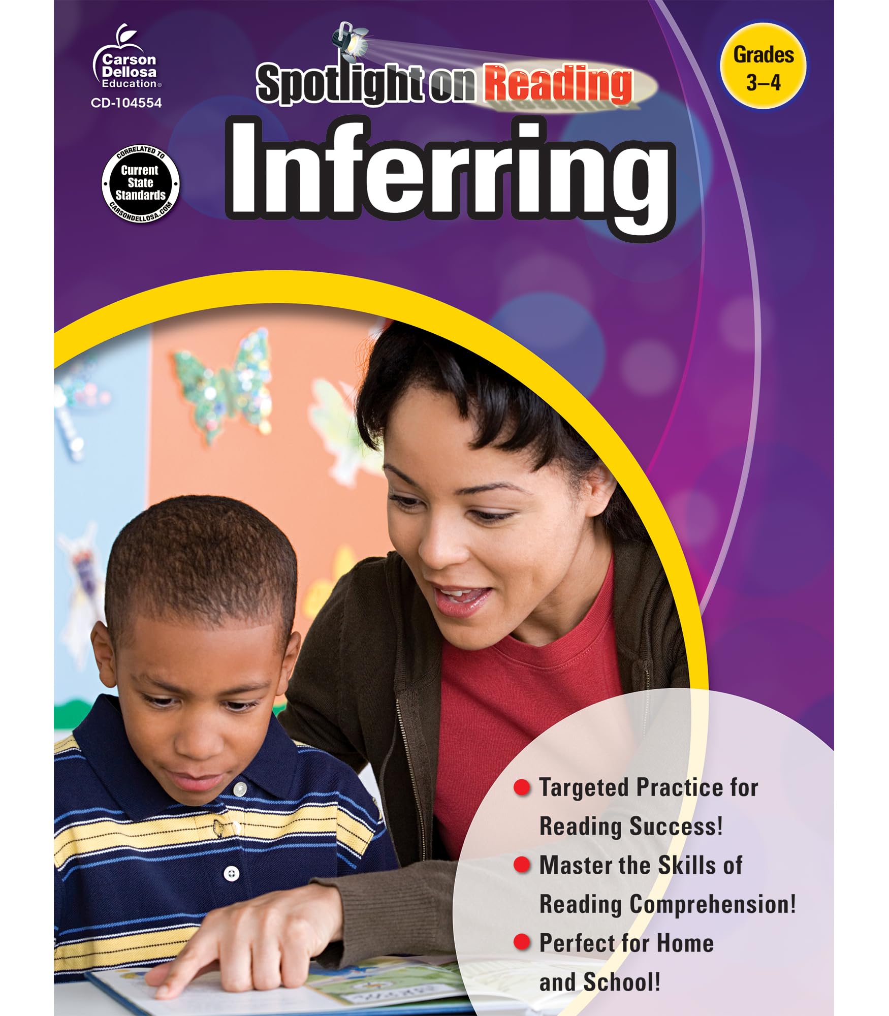 Carson Dellosa Inferring, Grades 3  4 Resource Book,Used