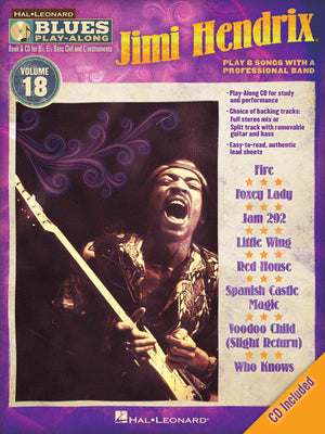 Jimi Hendrix: Blues Playalong Volume 18 (Hal Leonard Blues Playalong),Used