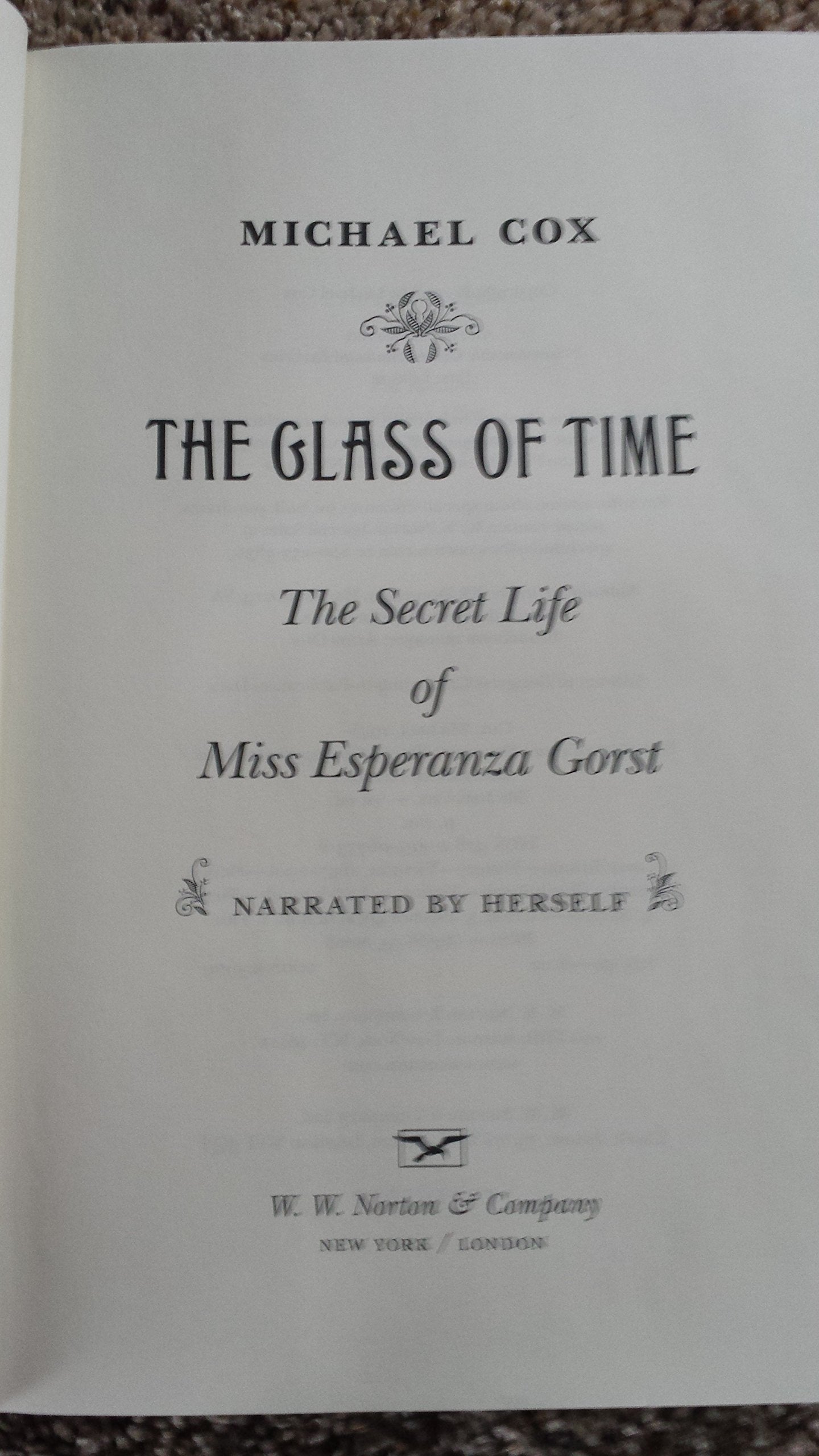 The Glass Of Time: A Novel-new,New