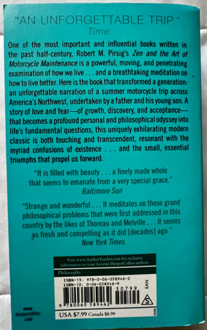 Zen And The Art Of Motorcycle Maintenance: An Inquiry Into Values,Used