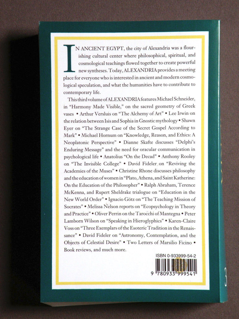 Alexandria 3: The Journal Of Western Cosmological Traditions