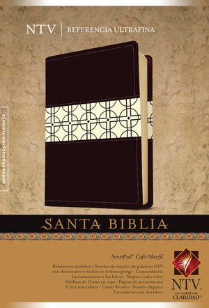 Santa Biblia NTV, Edicin de referencia ultrafina, DuoTono (SentiPiel, Caf/Marfil, Letra Roja) (Spanish Edition),Used