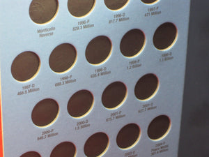 Jefferson Nickels Folder Starting 1996 (Official Whitman Coin Folder),New