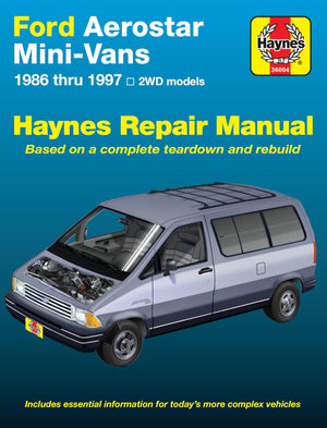 Ford Aerostar Minivans (8697) Haynes Repair Manual (Does not include information specific to AWD models. Includes thorough veh,Used