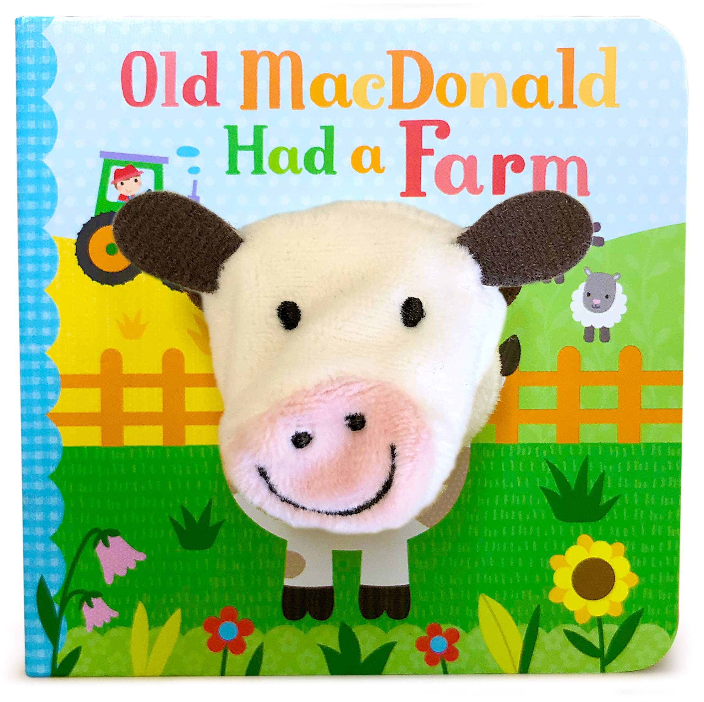 Old MacDonald Had a Farm Finger Puppet Board Book Nursery Rhyme, Ages 14,Used