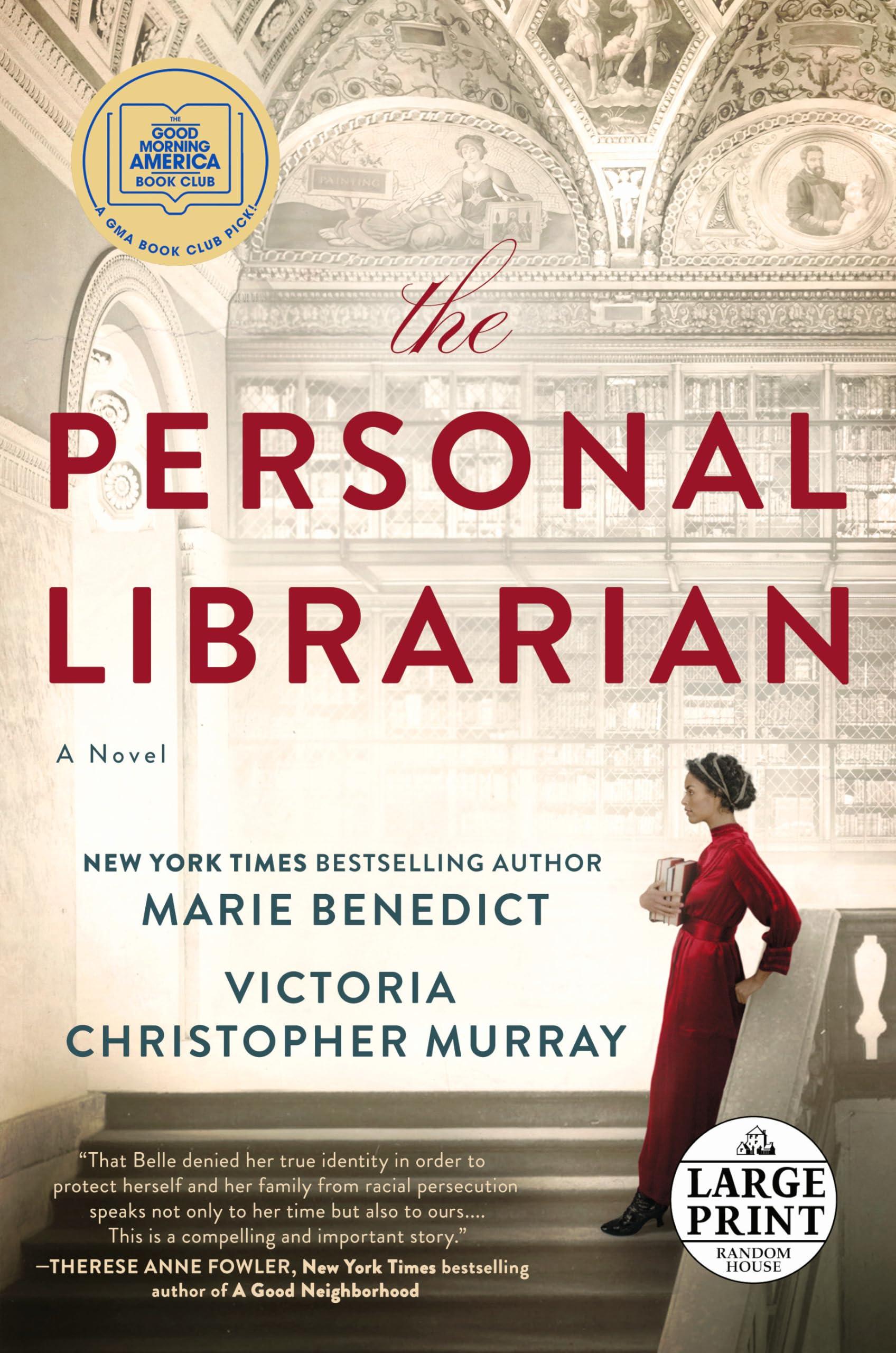 The Personal Librarian: A GMA Book Club Pick (Random House Large Print),Used