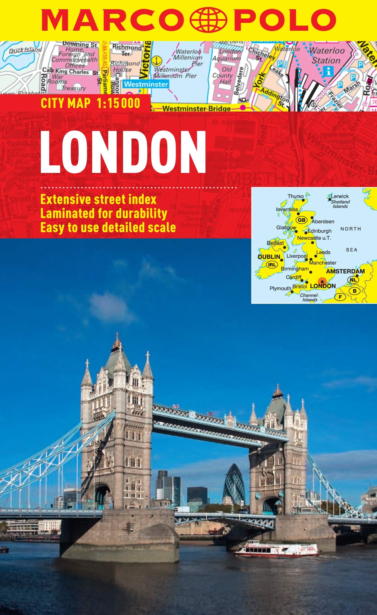 London Marco Polo City Map (Marco Polo City Maps),Used