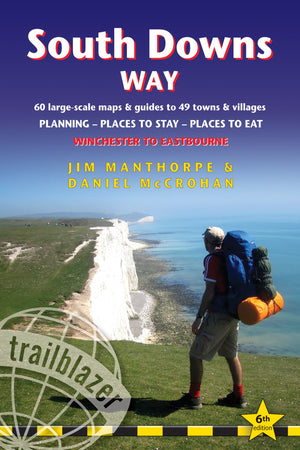 South Downs Way: Winchester to Eastbourne  includes 60 LargeScale Walking Maps & Guides to 49 Towns and Villages  Planning, P,Used