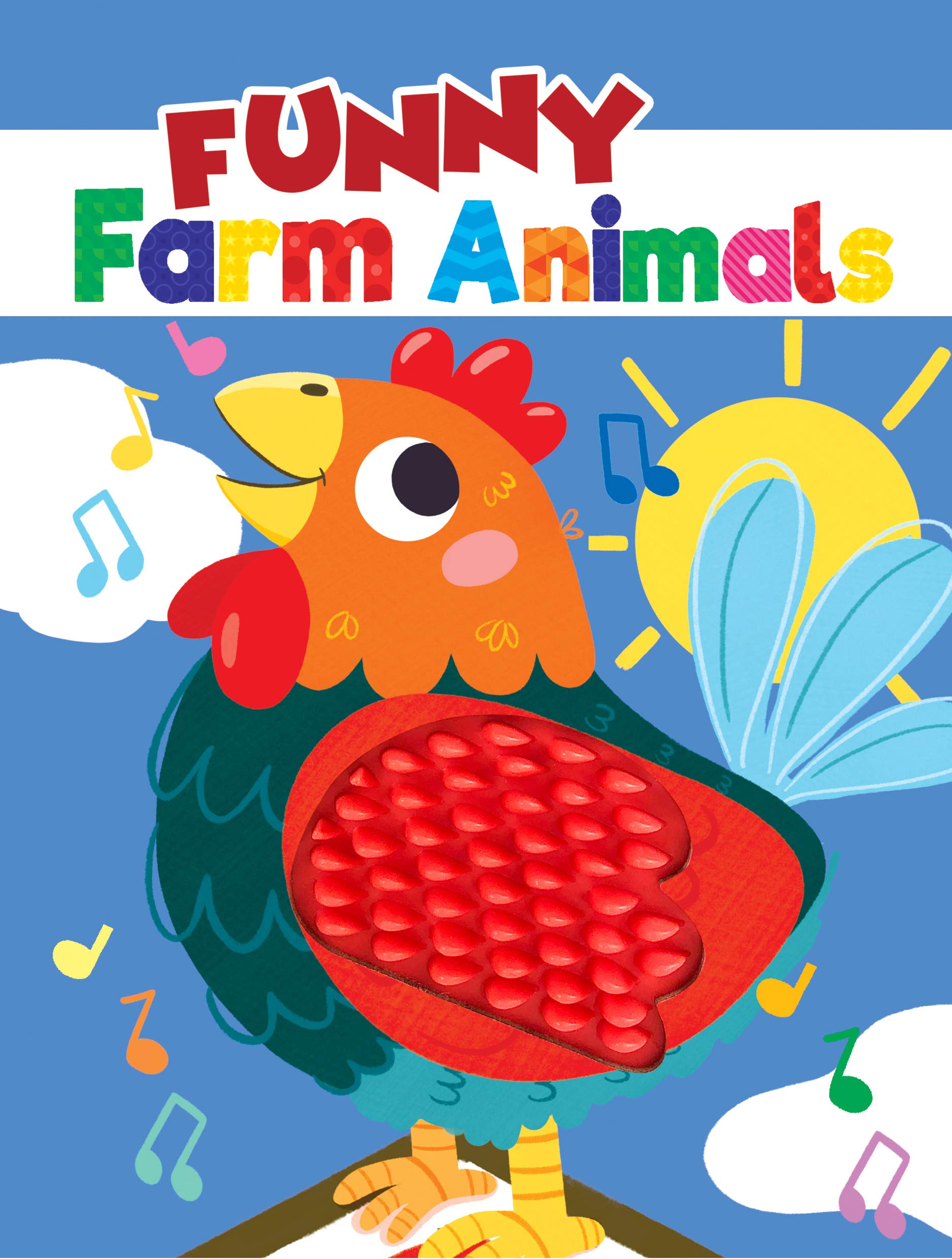 Funny Farm Animals  Silicone Touch and Feel Board Book  Sensory Board Book,New