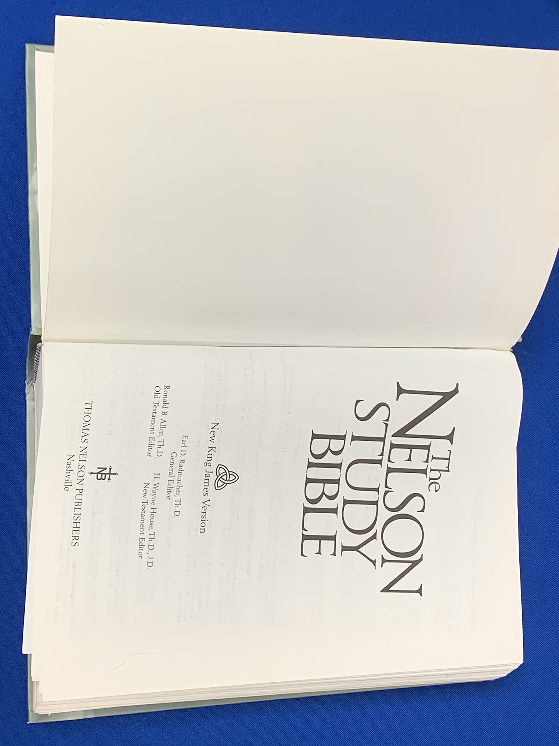 The Nelson Study Bible: New King James Version (Nelson 2885),New
