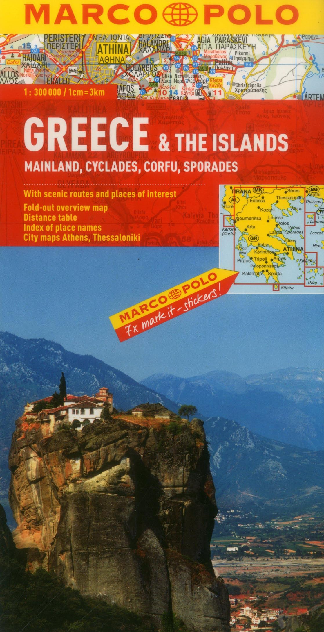 Greece & The Islands Marco Polo Map (Marco Polo Maps),Used