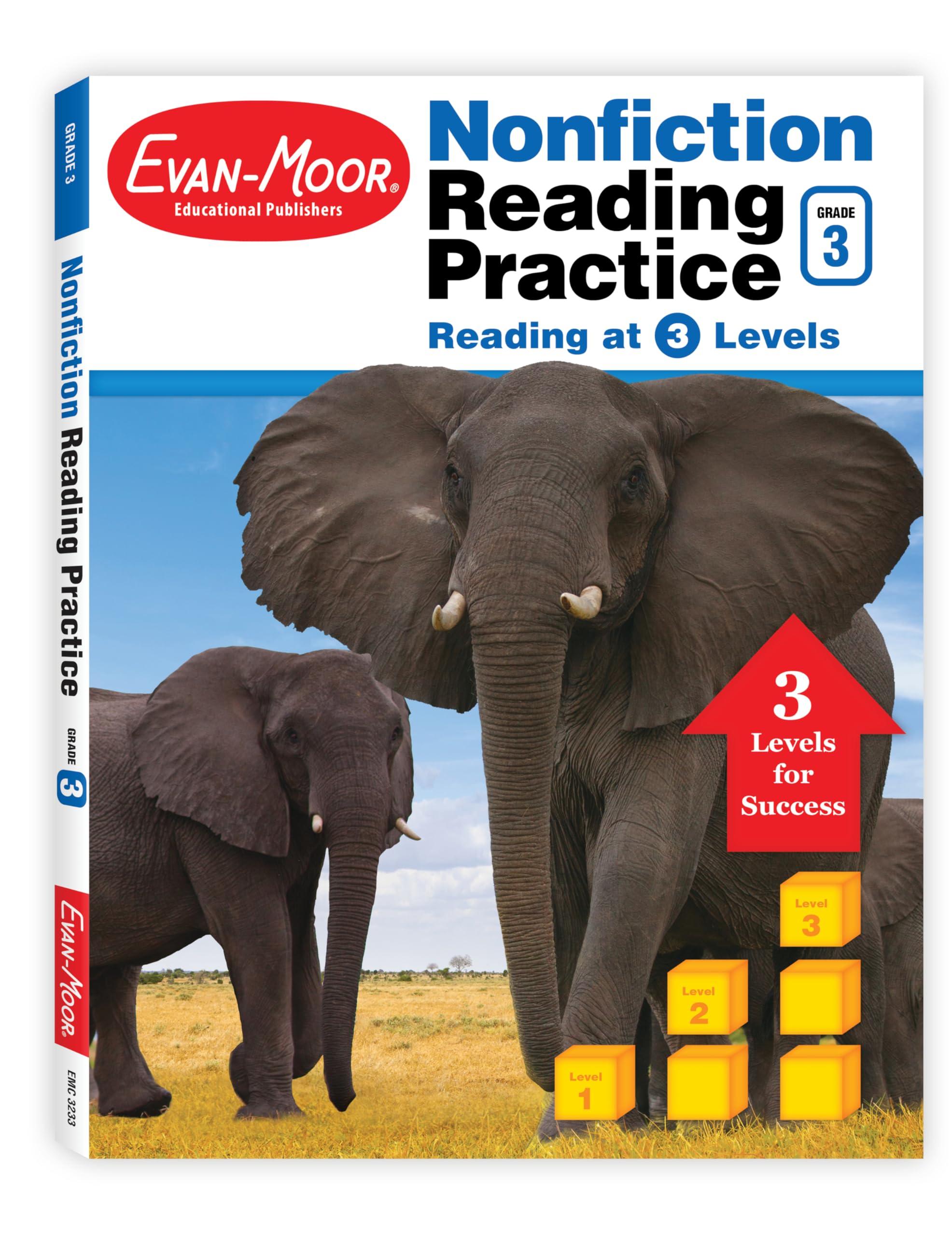 EvanMoor NonFiction Reading Practice, Grade 3,Used