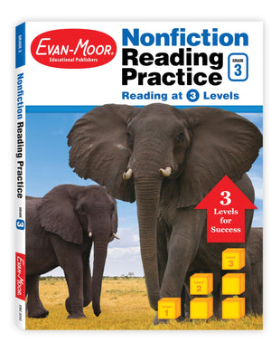 EvanMoor NonFiction Reading Practice, Grade 3,Used