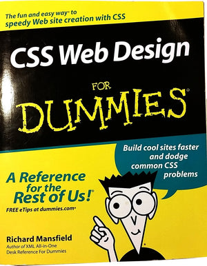 CSS Web Design For Dummies,Used