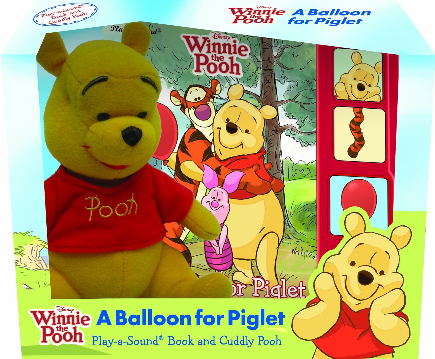 Winnie The Pooh: A Balloon For Piglet (Play A Sound Book And Cuddly Pooh),New