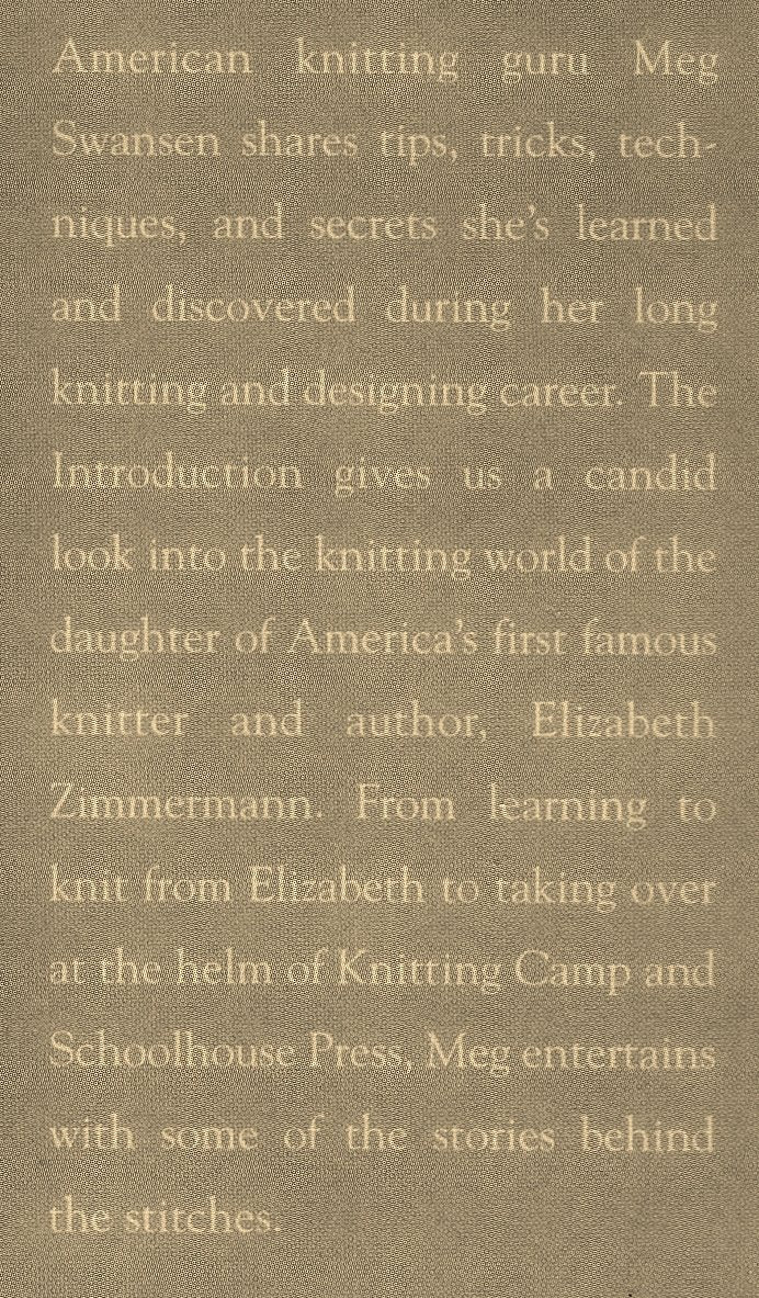 Meg Swansen's Knitting,New