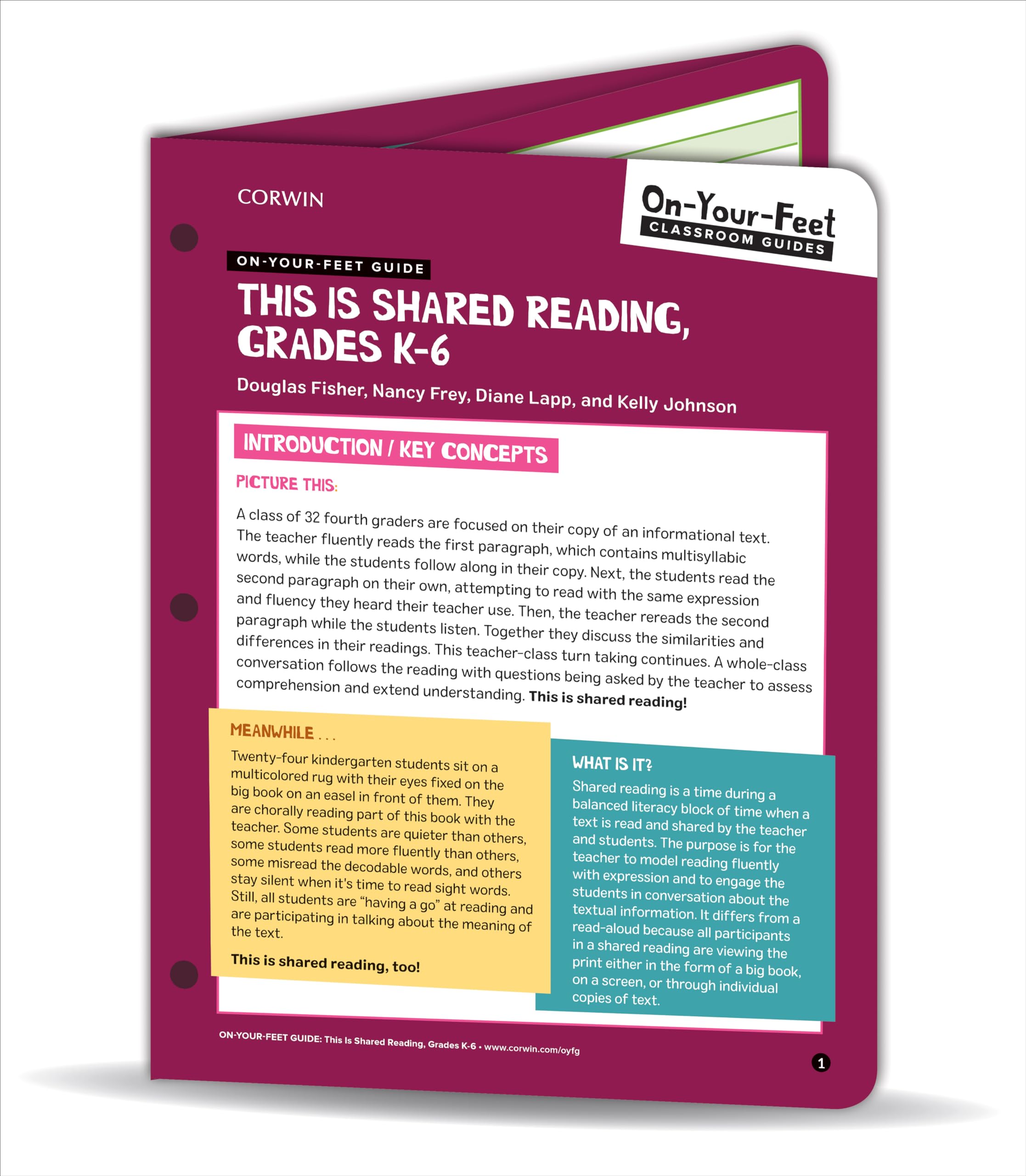 OnYourFeet Guide: This Is Shared Reading, Grades K6 (Corwin Literacy),Used