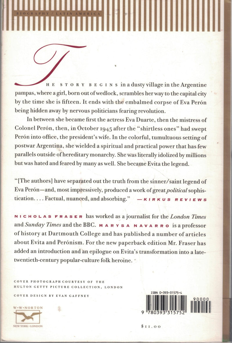 Evita: The Real Life of Eva Peron,Used
