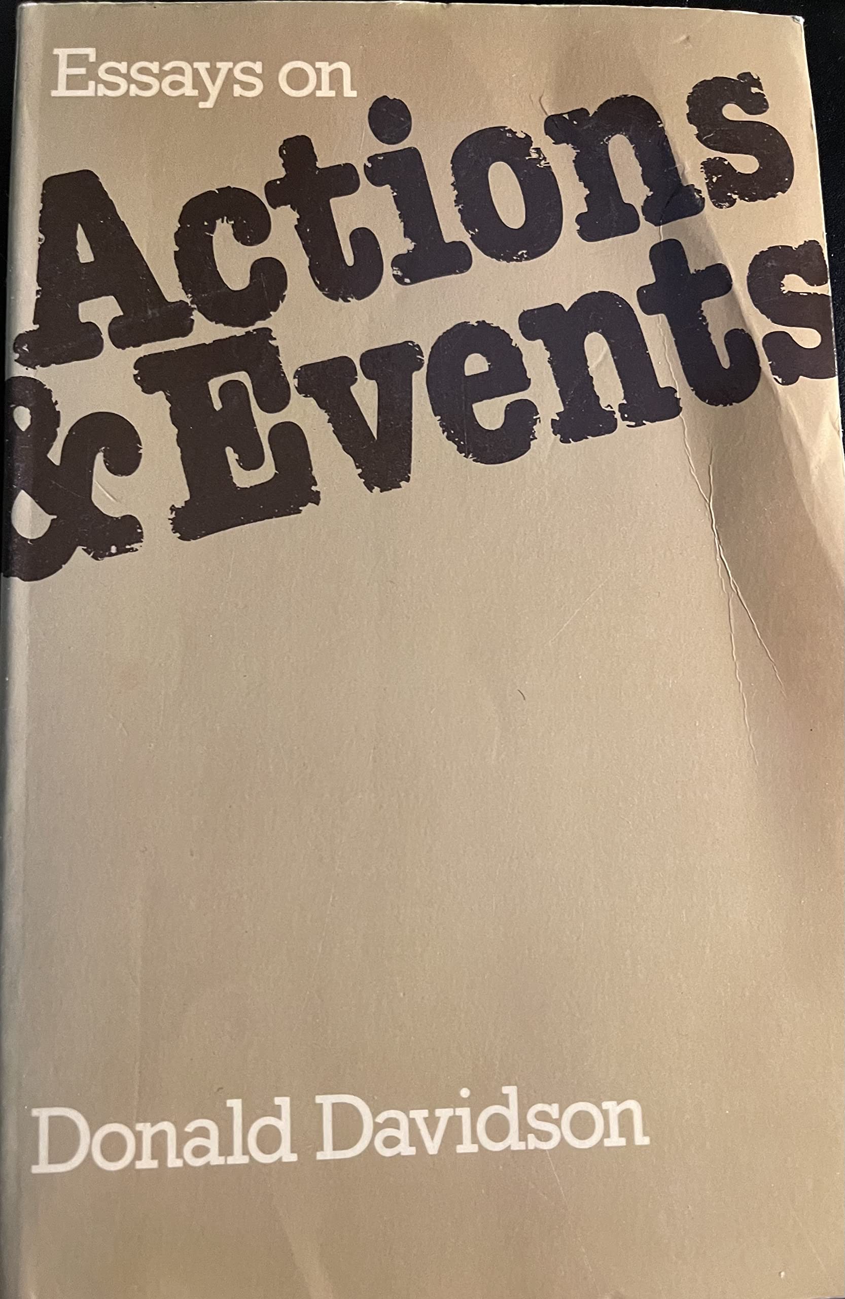 Essays on Actions and Events,Used
