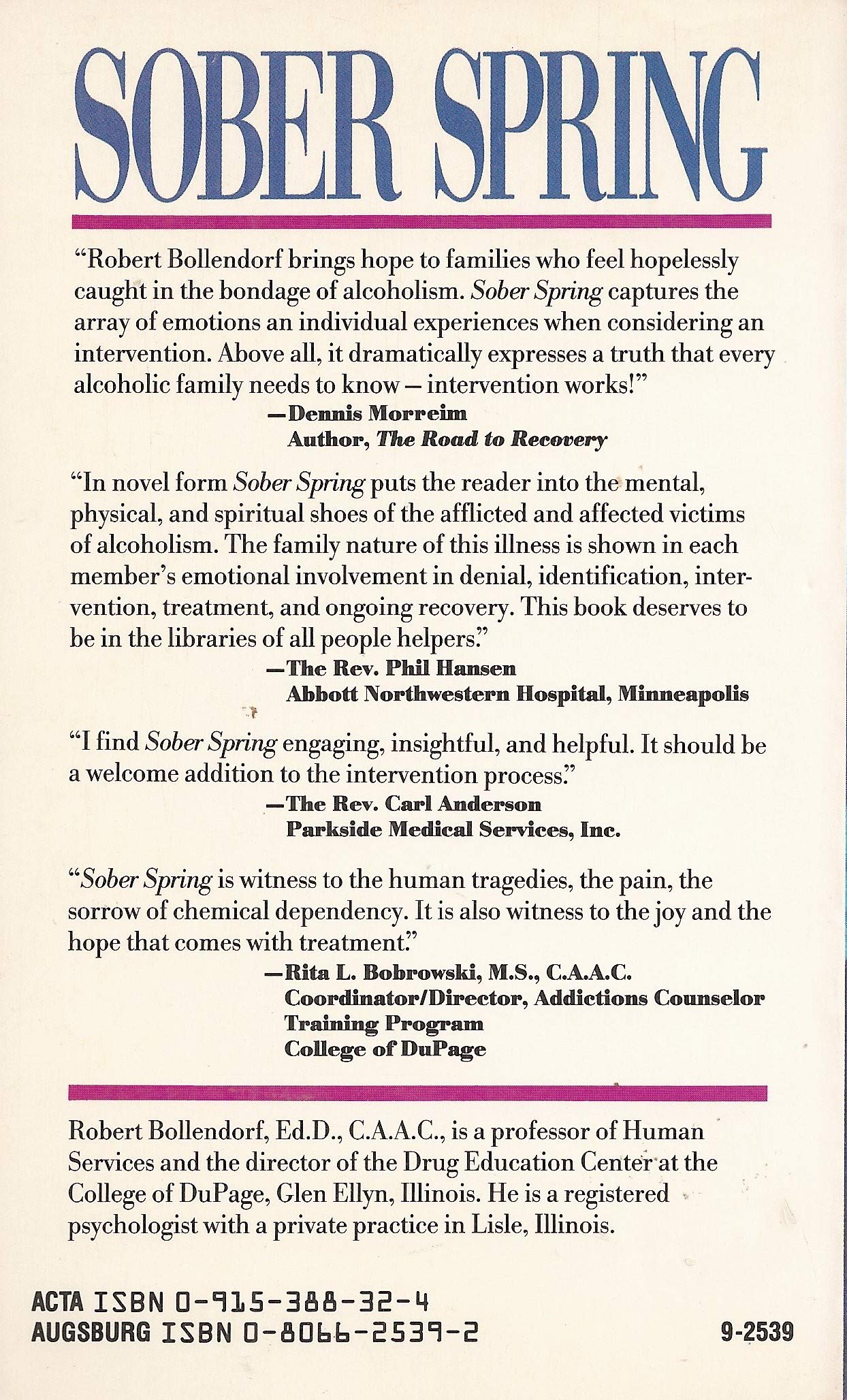 Sober Spring: One Family's Battle with Addiction,Used