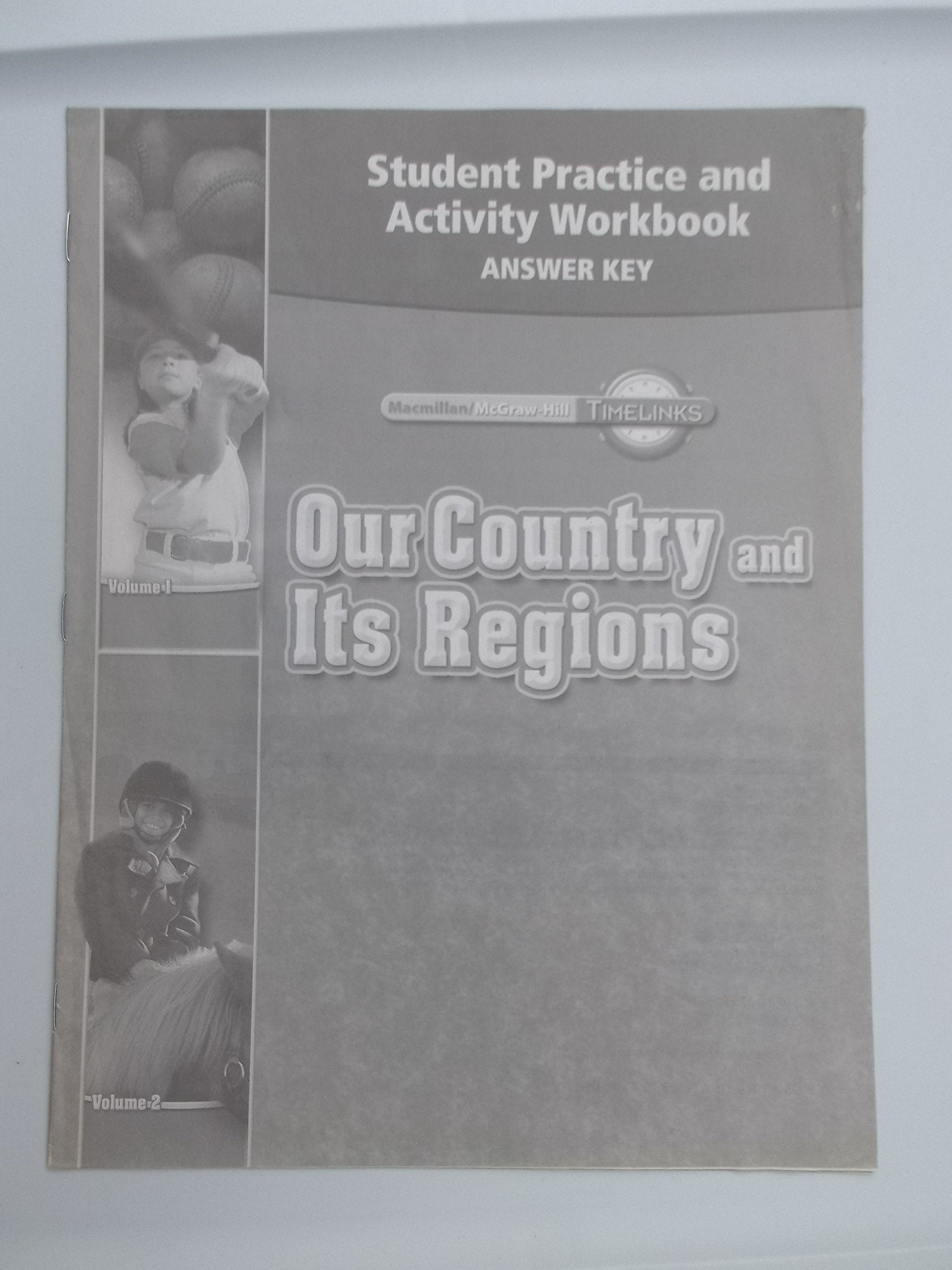 TimeLinks: Our Country and Its Regions, Grade 4: Student Practice and Activity Workbook,Used
