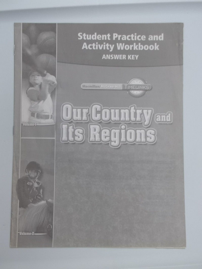 TimeLinks: Our Country and Its Regions, Grade 4: Student Practice and Activity Workbook,Used